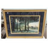 Framed Watercolor Print Golf Tourney by Bob Dacey