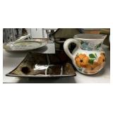 Pitcher and Glass Bowl