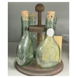 Almaden Pony Wine Bottle Cruet Set