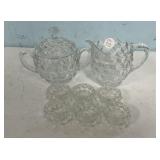 Fostoria Creamer, Sugar, and Salts