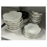 Lotus Ceramic Bowls and Plates