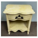 Painted Yellow Nightstand 24'h., 21'w