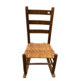 VTG Shaker Style Rush Seat Rocker