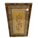 18'h., 10' Framed Asian Silk