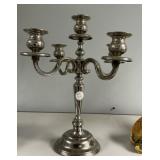 Silver-plated Five arm candelabra