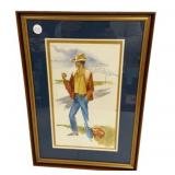 1981 MM Pooley Watercolor 20'h., 15'w