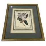 Framed Magnolia Print 20'h., 18'w