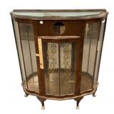 Mid Century Queen Anne Curio Cabinet