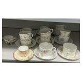 Set of Demitasse Cups and Saucers