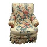 Floral Upholstered Chair