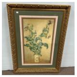 Large Framed Purple Poppies Print