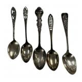 2.855 ozt Sterling Souvenir Spoons