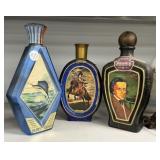 Three VTG Beam's Collector Decanters