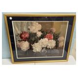 26'h., 31'w Framed Peonies Flower Print