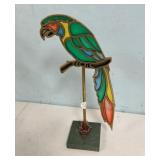Stained Glass Parrot Decor 15'