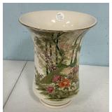 9 1/2' Japanese Peacock Porcelain Vase