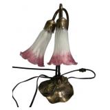 Tiffany style pond lily table lamp 17'