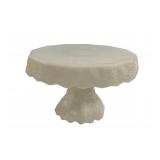 Milk Glass Cake Stand 6'h., 10'dia