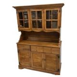 Ethan Allen Nutmeg Hutch Cabinet 70'h., 48'w, 19