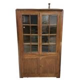 1800's Primitive Corner Cabinet