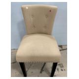 White Upholstered Side Chair
