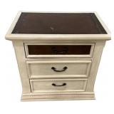 Painted White Night Stand 30'h., 30'w