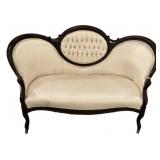 58' Victorian balloon back Love Seat