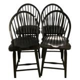 Four Windsor Style Tall Side Chairs