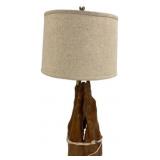 Faux Cypress Stomp Lamp