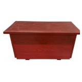 Red Painted Storage Cabinet 15'h., 29'w