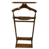 Wooden butler valet stand