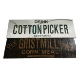 19' Drink Cotton Picker and Gristmill Brand Corn
