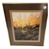 Signed Ted Wood Rocky Mountain Photograph 20'h.,