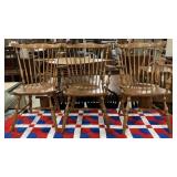 6 Ethan Allen Nutmeg Dining Chairs