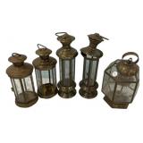 1960s Brass Candle Lite Lanterns 14'