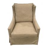 Colefax Beige Upholstered Rocker Chair