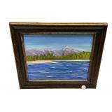 Katty Dewitt Painting of Landscape 15'h., 18'w