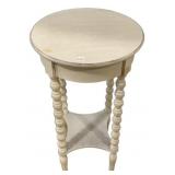 White Modern Plant Stand 29'h., 16'dia