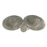 Group of Glass Platters, Covered Dishes