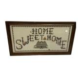32'w., 18'h Home Sweet Home Sampler