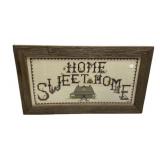 32'w., 18'h Home Sweet Home Sampler