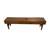 Pine Dining Table Bench 17'h., 61'w