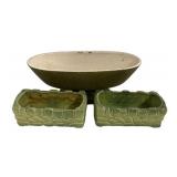 McCoy Ceramic Center Piece, and Bowls