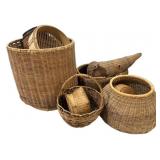 Group of Assorted Baskets