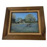 12'h., 15'w Farm Framed Photograph