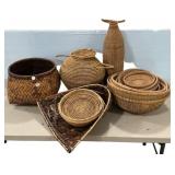 Group of Assorted Baskets