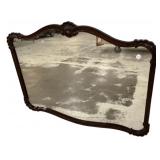 VTG Mahogany Wall Mirror 35'h., 44'w