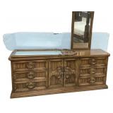 Burlington House Furn. Oak Triple Dresser