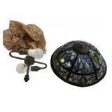 Faux Glass Stained Hanging Light Fixture
