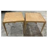 Pair of Hand Crafted Square Side Tables